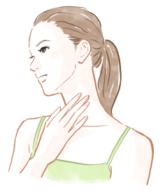 女性の顔のイラスト